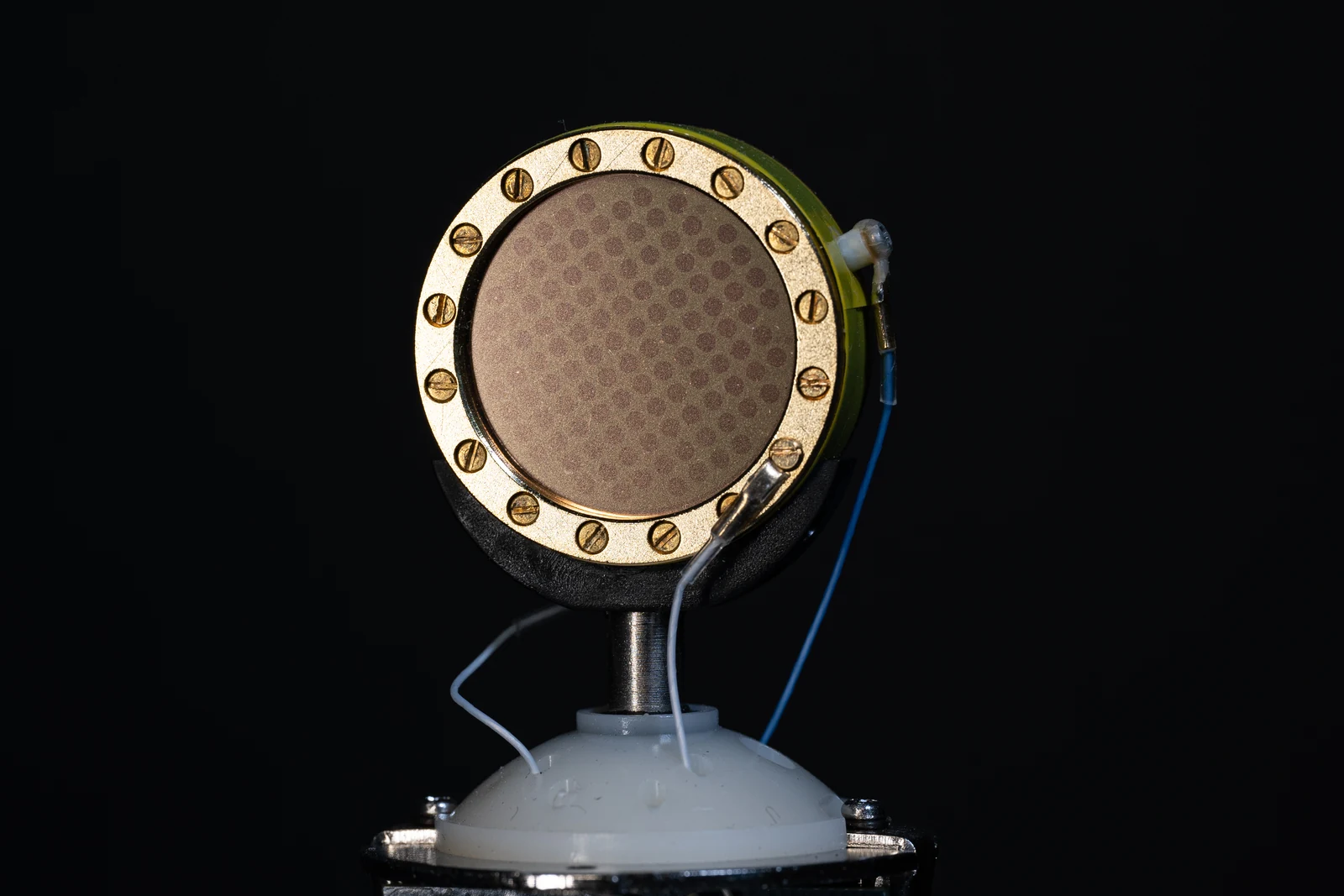Front diaphragm of a true condenser microphone capsule